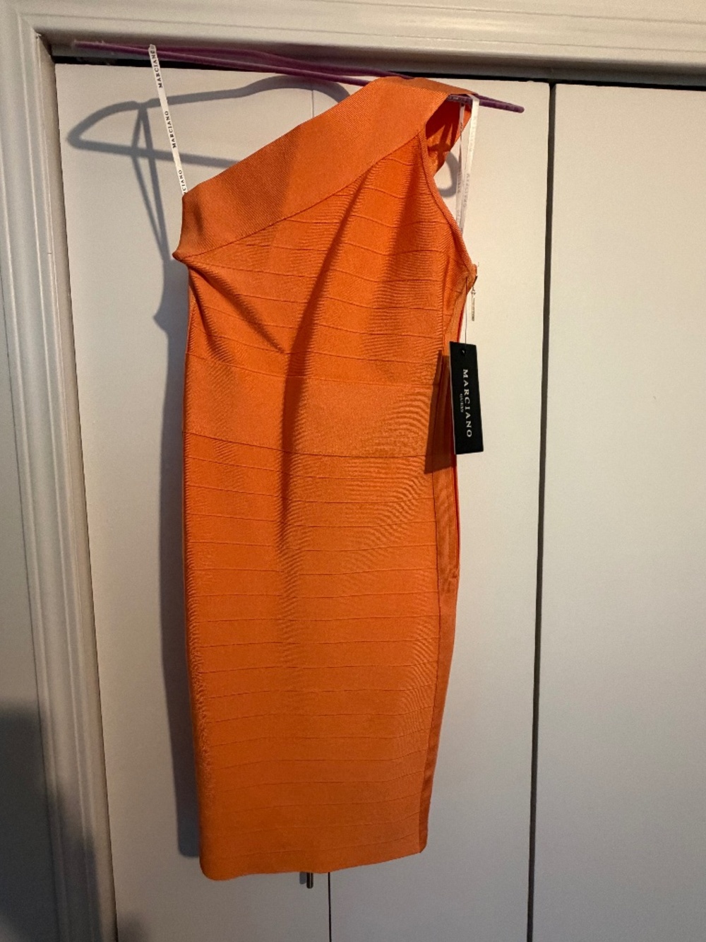 Marciano off the shoulder Bandage dress